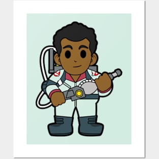 Winston Zeddemore Ghostbusters Chibi Posters and Art